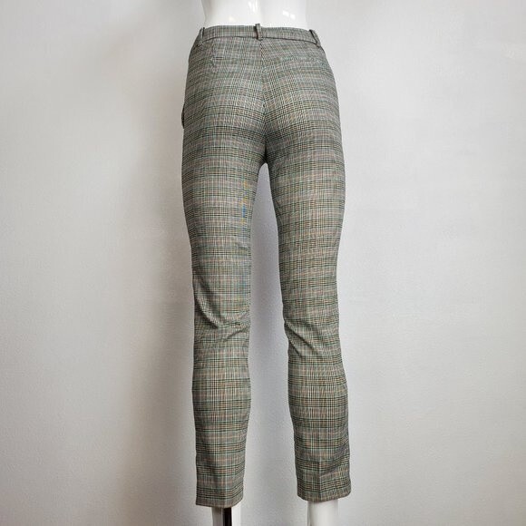 H&M Green Plaid Skinny Trousers - Picture 4 of 9